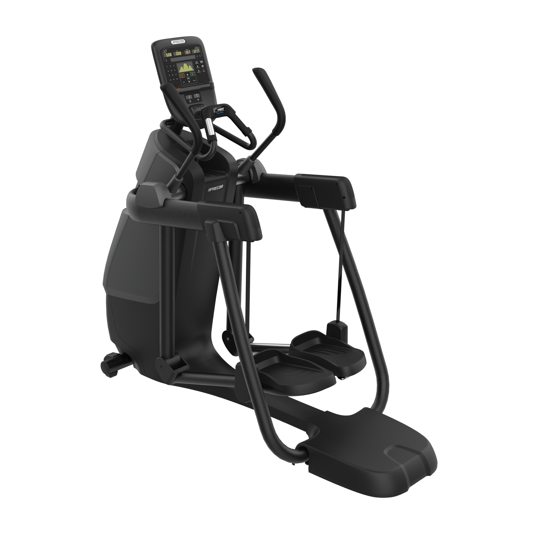 Precor AMT 835 adaptive motion trainer with P31 console in black pearl