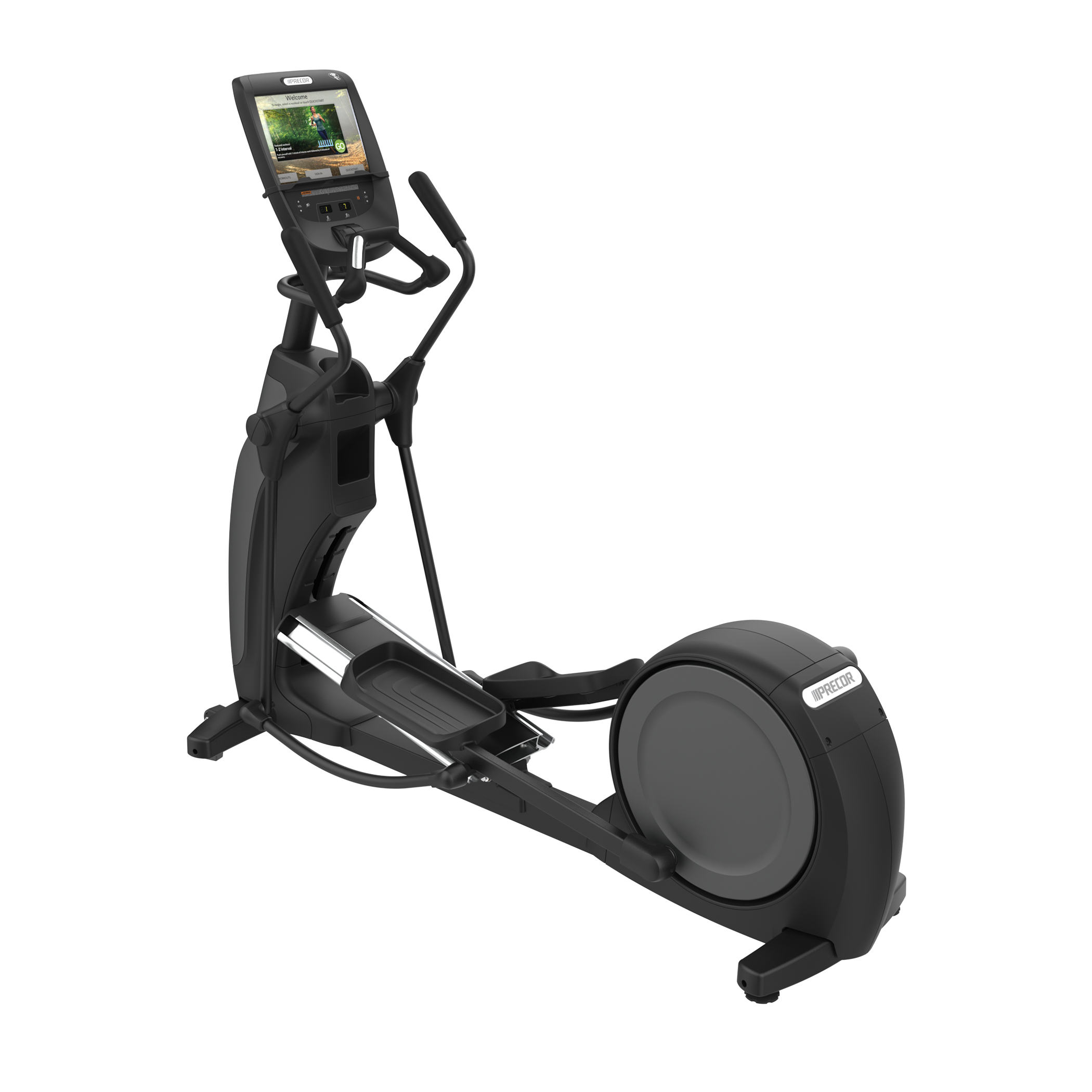 Precor EFX 685 elliptical with P82 console in black pearl