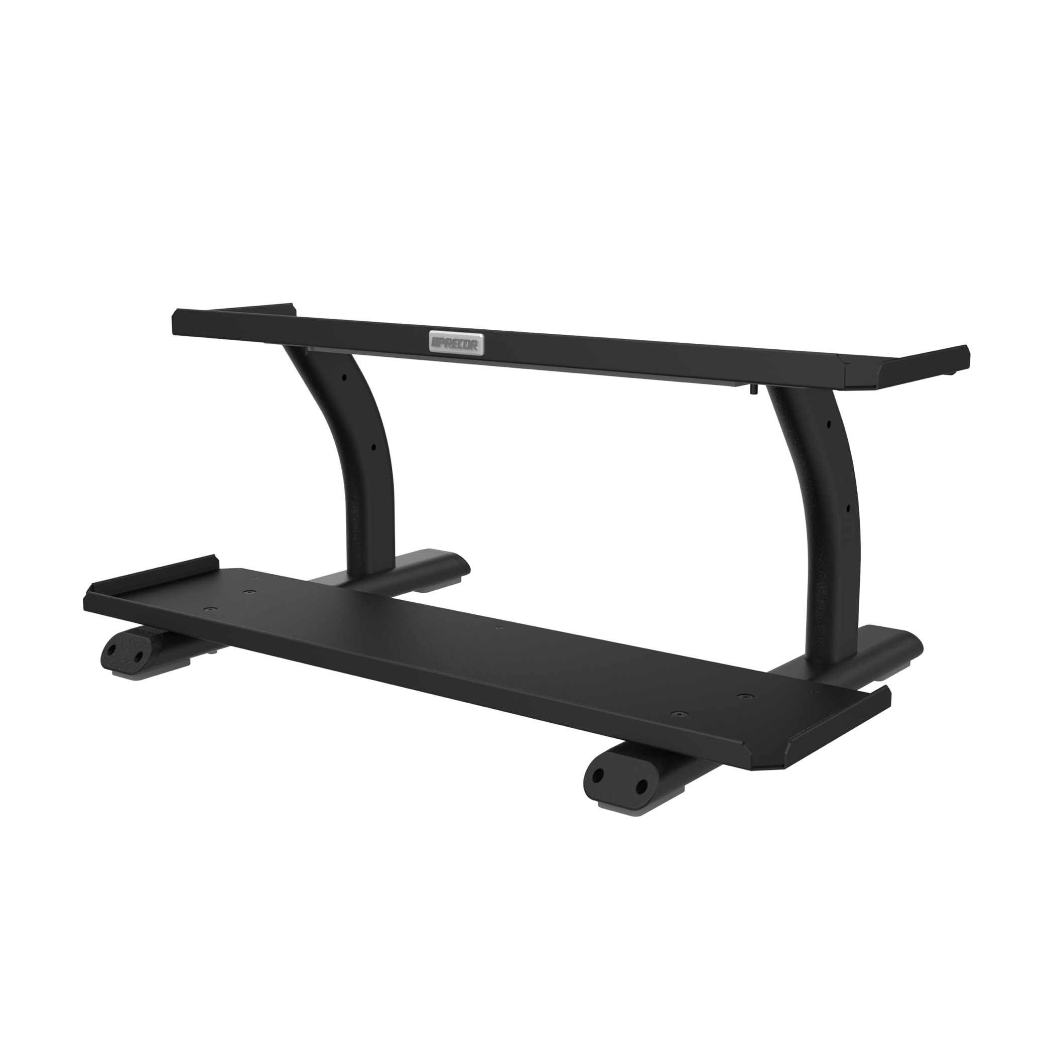 Precor 2 tier utility rack for storing dumbbells and kettlebells