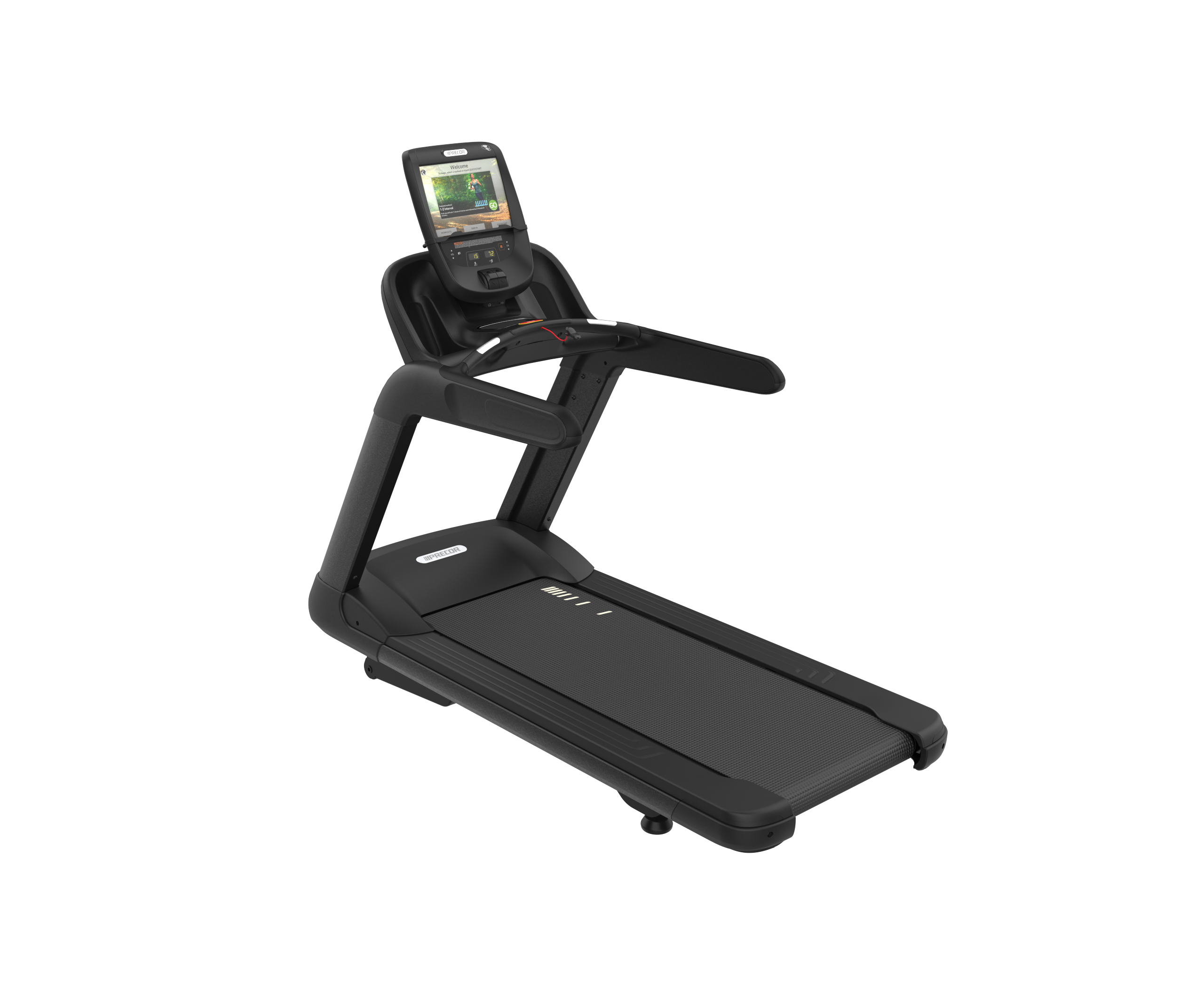 Precor TRM 885 treadmill with P82 console in Black Pearl